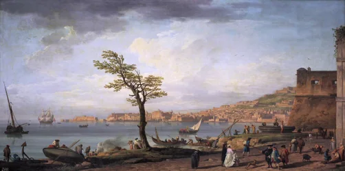Vista del golfo de Nápoles